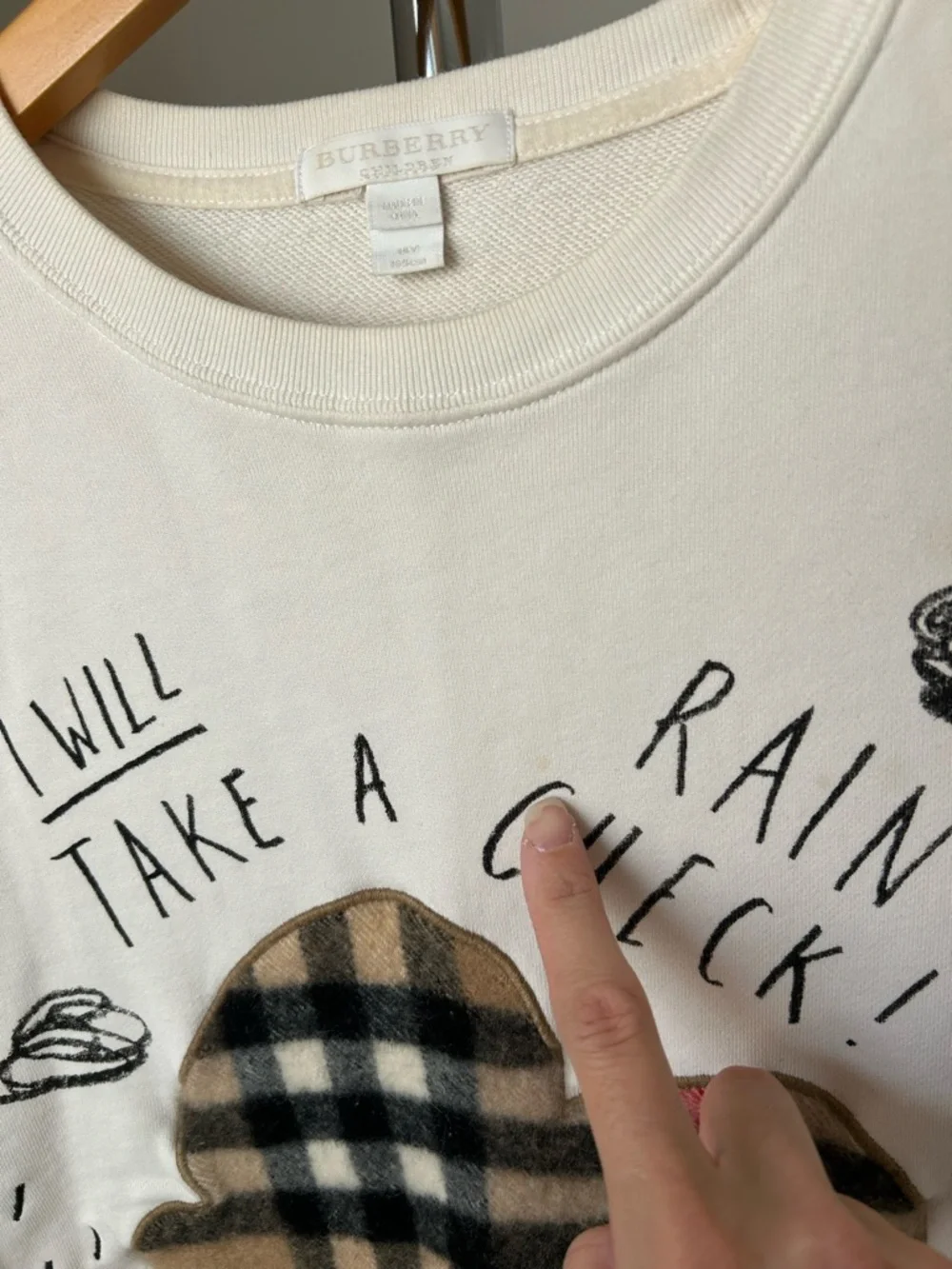 Burberry Nova Rain Check Sweatshirt